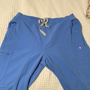 Figs ceil blue scrub pant